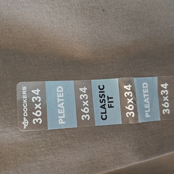 DOCKERS BRAND MENS BROWN KAKHI PANTS SIZE 36x34 - Picture 8 of 16